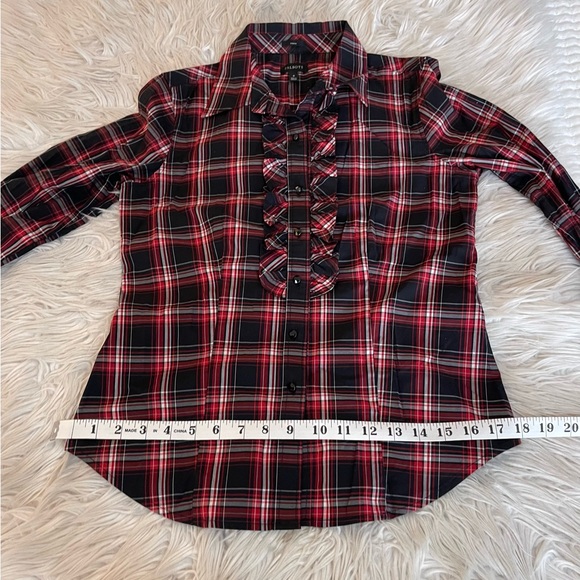 Talbots Plaid Blouse & Black Formal Skirt - Picture 7 of 16